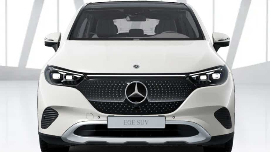 Front view of a Mercedes-Benz EQE