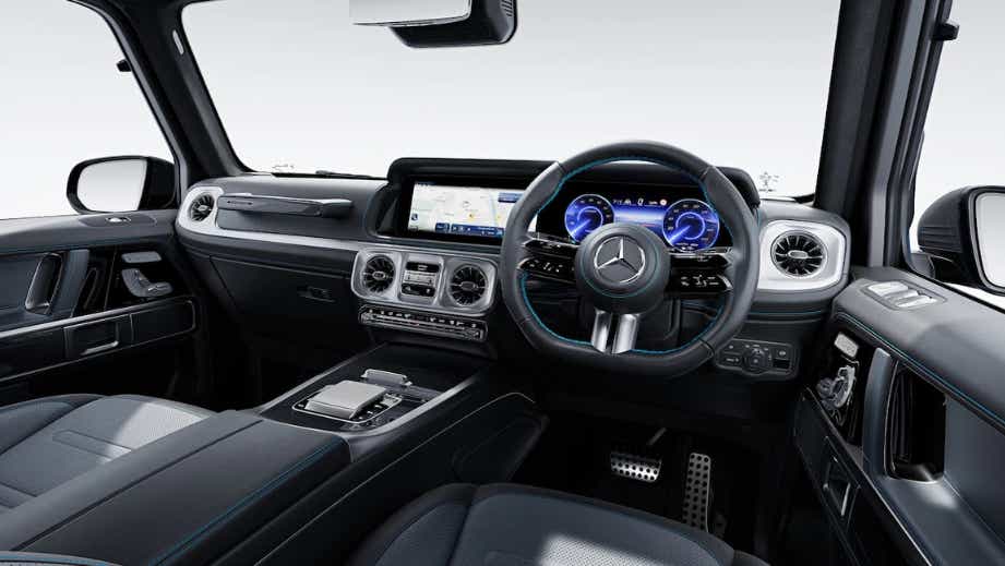 Interior dashboard of a Mercedes-Benz G-Class Electric