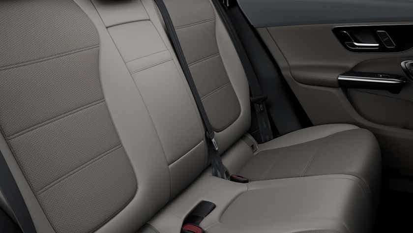 rear seats and door panel of a Mercedes-Benz GLC