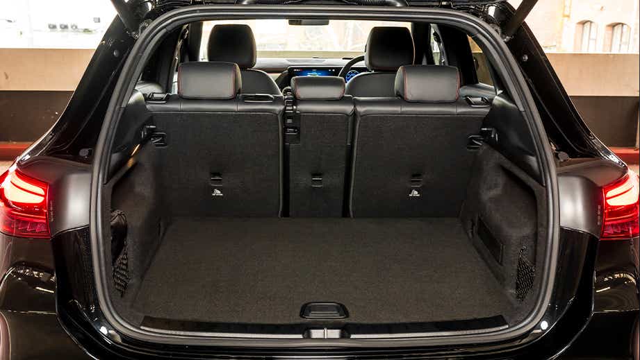 Boot area of a Mercedes-Benz EQA