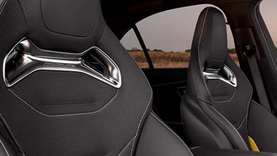 front sports seats of a Mercedes-Benz AMG C 63
