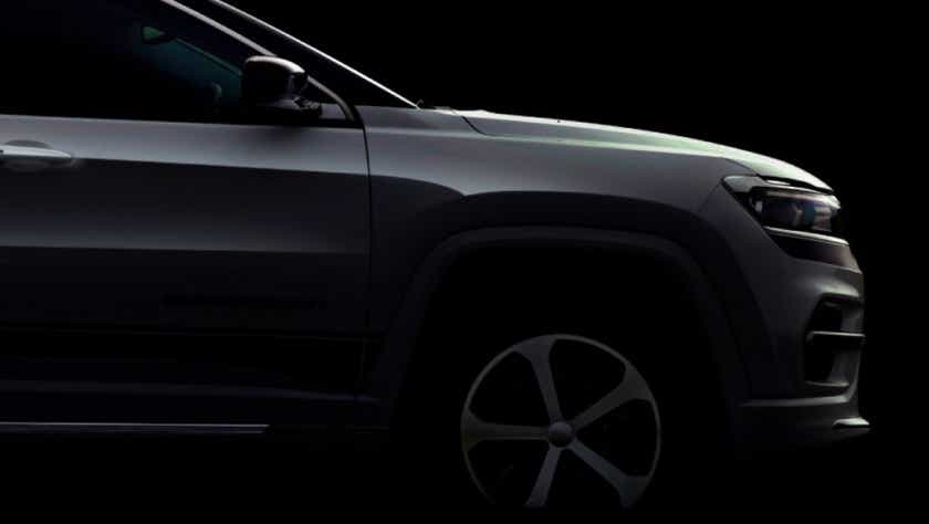 front side view of a Jeep Meridian