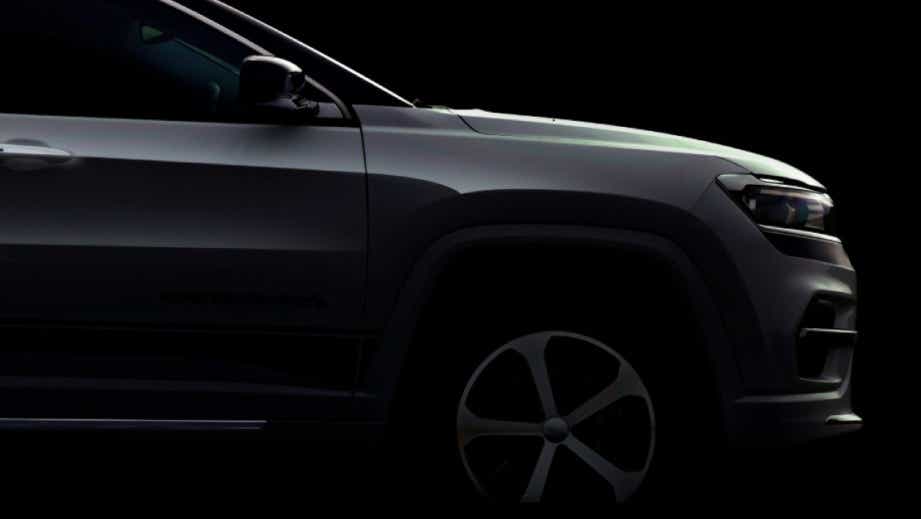 front side view of a Jeep Meridian