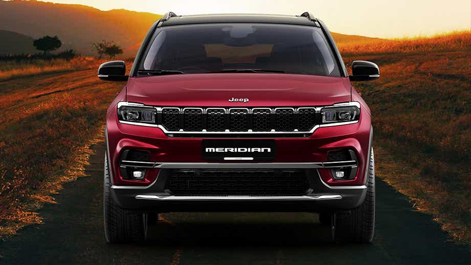 Front view of a Jeep Meridian