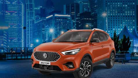 front three-quarter view of a MG Astor