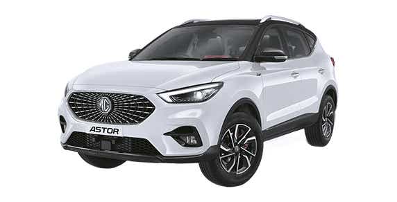 front three-quarter of a Candy White MG Astor