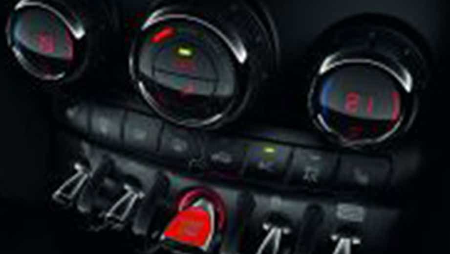 interior dashboard controls of a Mini 3 DOOR