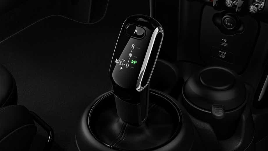 Gear selector of a Mini 3 DOOR