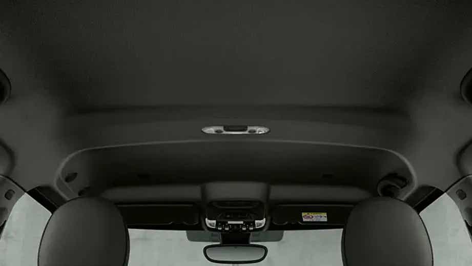 interior roof and front seats of a Mini Cooper Countryman