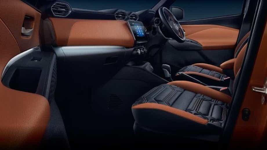 front interior view of a Nissan Magnite