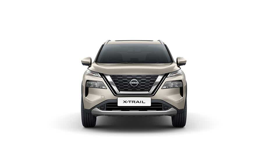 Front view of a Nissan X-Trail