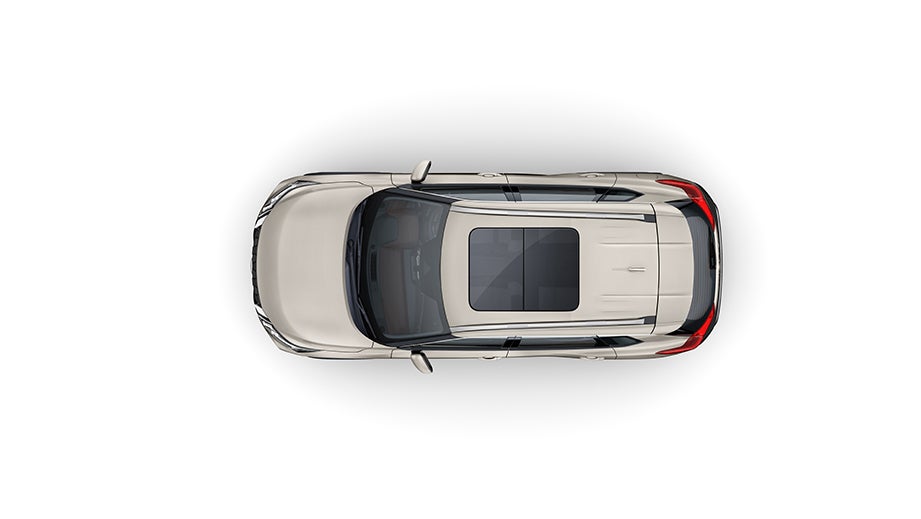 top view of a Nissan X-Trail