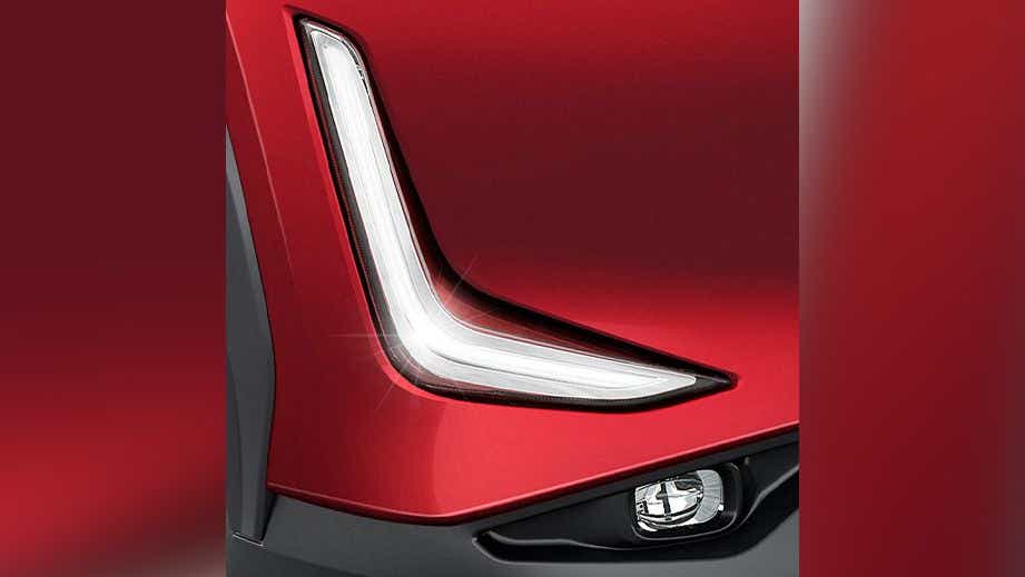 Headlight close-up of a Nissan Magnite 2020-2023