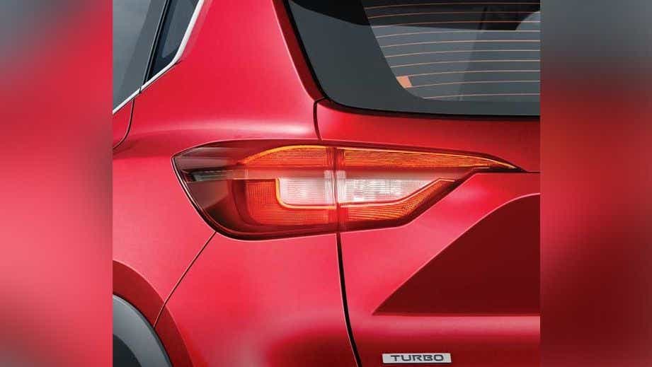 close-up of rear tail light of a Nissan Magnite 2020-2023