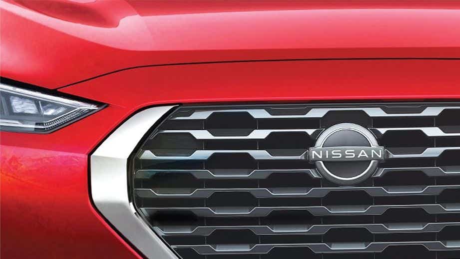 front grille of a Nissan Magnite 2020-2023