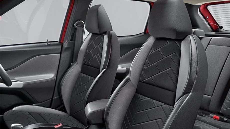 interior front seats of a Nissan Magnite 2020-2023