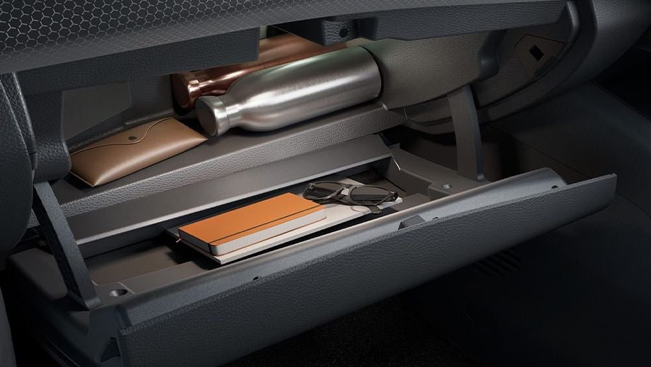 open glovebox compartment of a Nissan Magnite 2020-2023