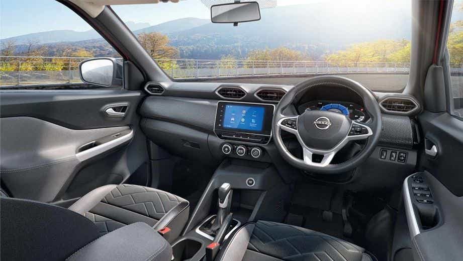 interior dashboard of a Nissan Magnite 2020-2023