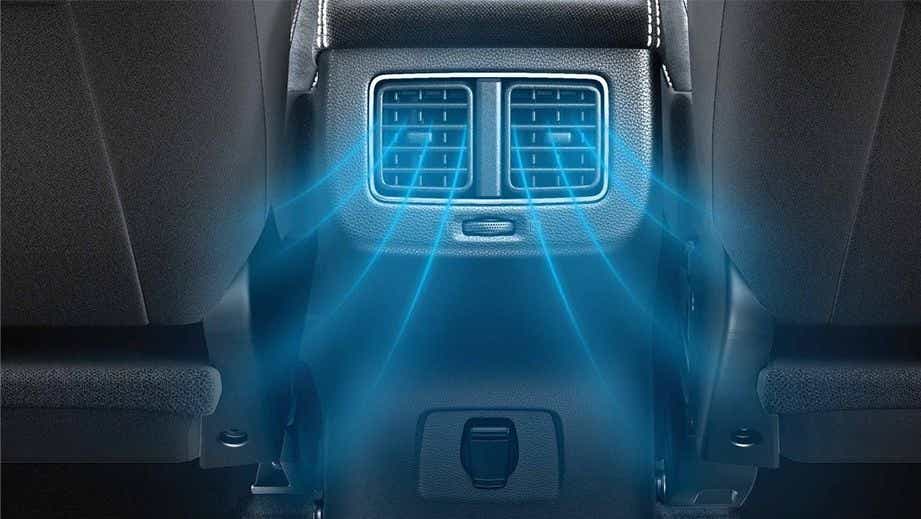 Rear AC vents of a Nissan Magnite 2020-2023