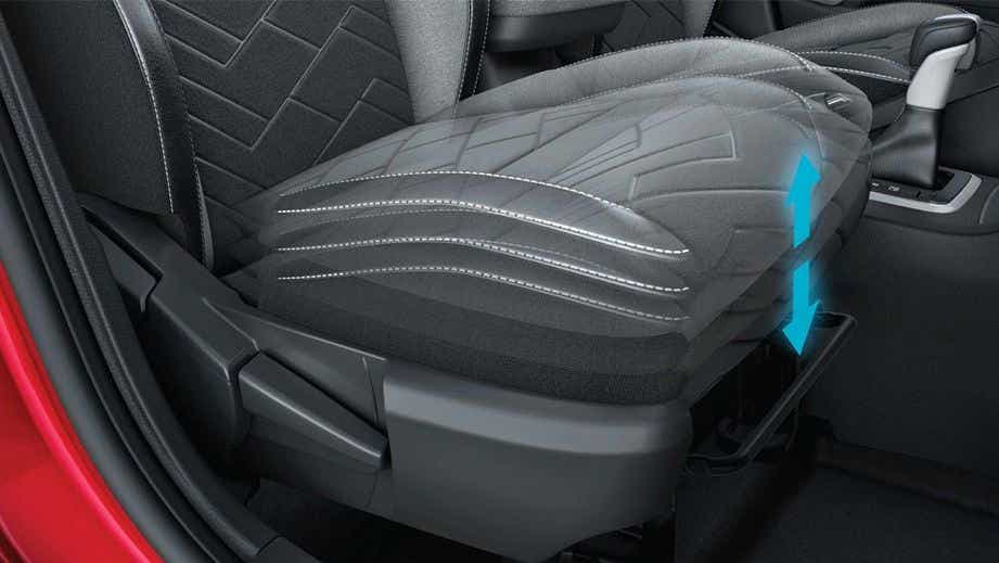 Front seat height adjust lever of a Nissan Magnite 2020-2023