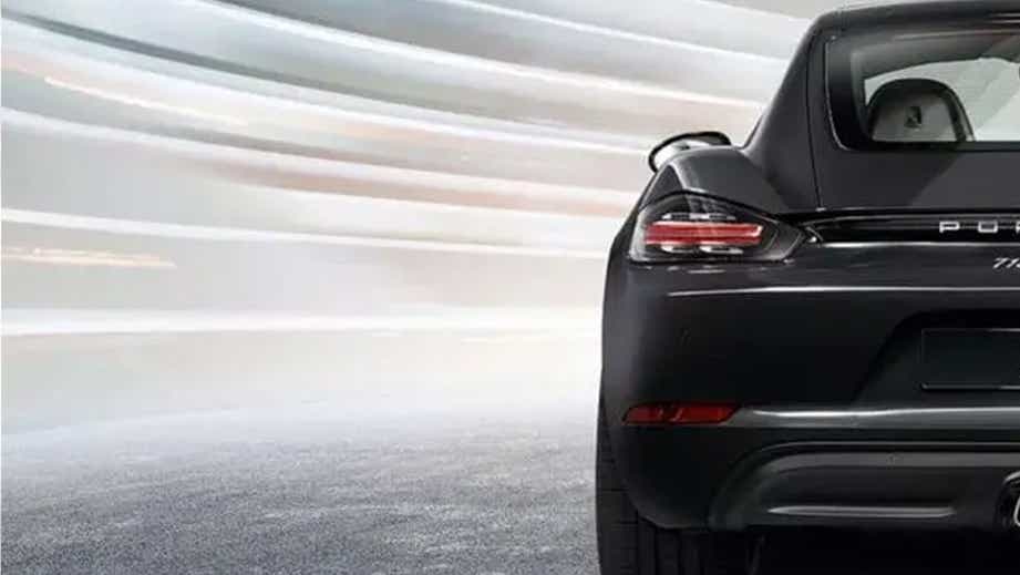 rear view of a Porsche 718