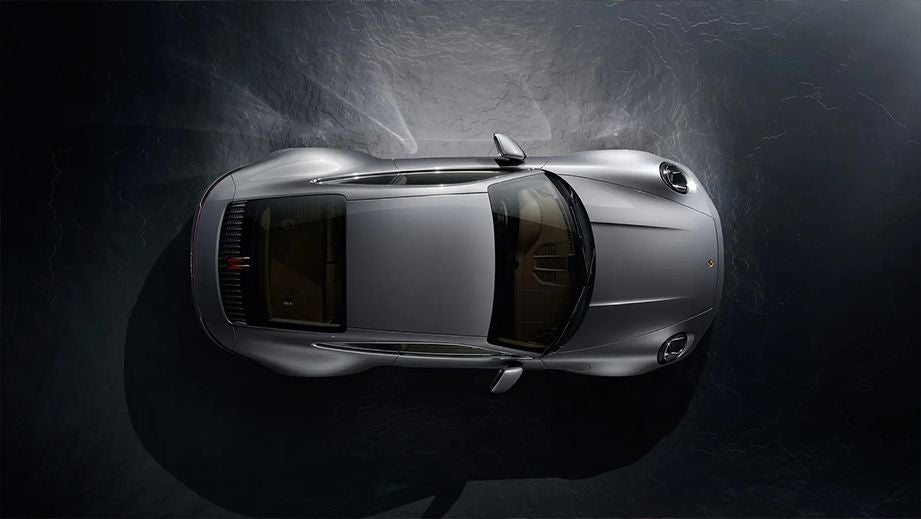 top view of a Porsche 911