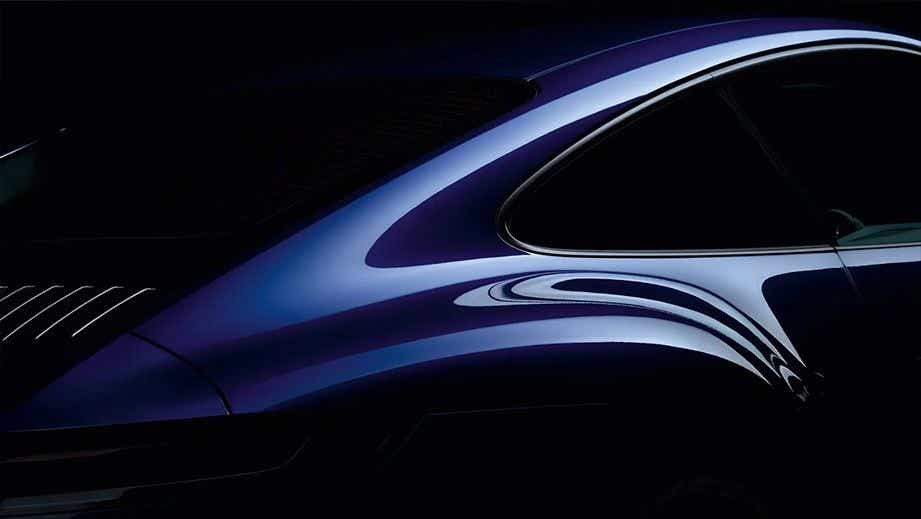 rear quarter view of a Porsche 911