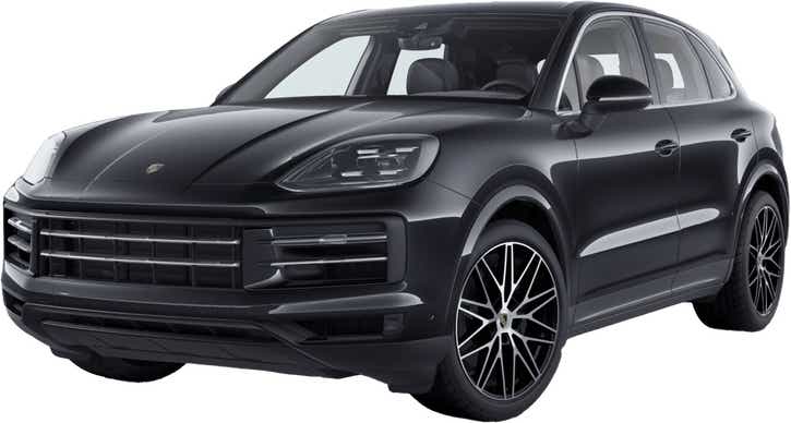 Front three-quarter view of a Porsche Cayenne