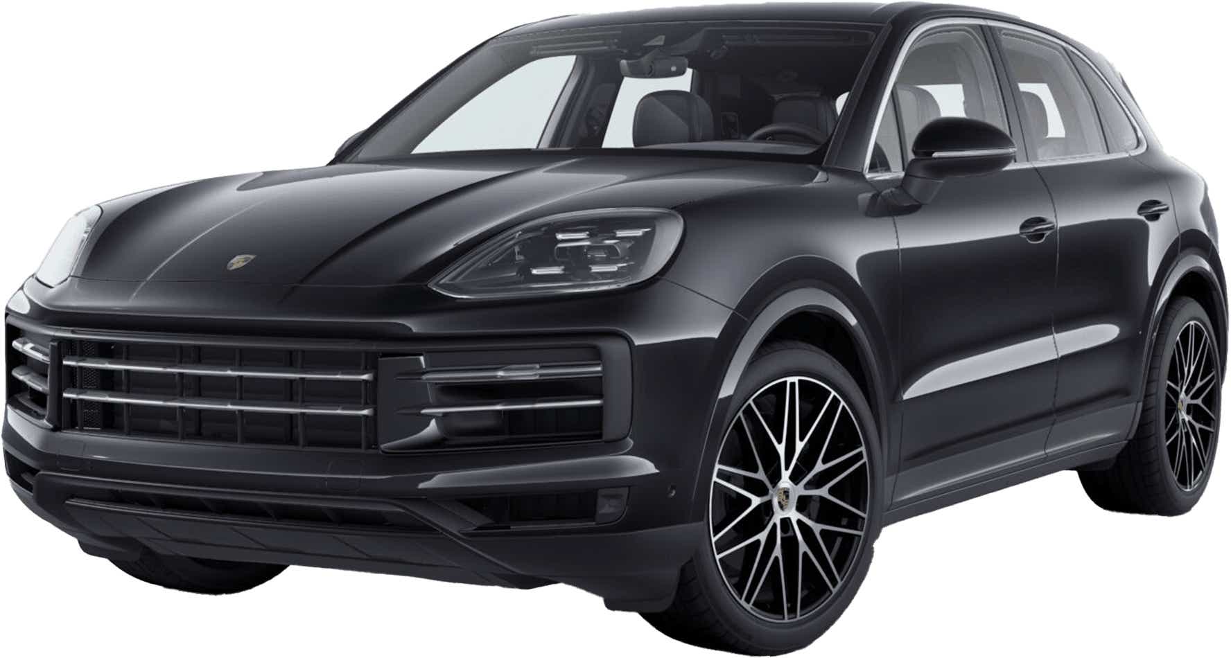 Front three-quarter view of a Porsche Cayenne