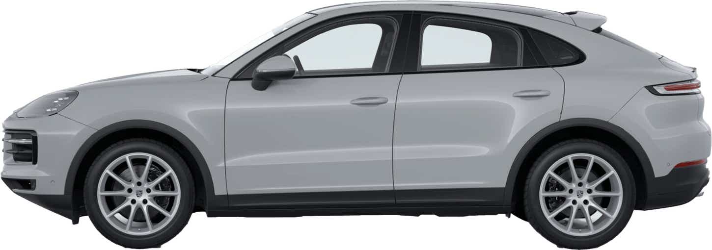side view of a Crayon Porsche Cayenne Coupe