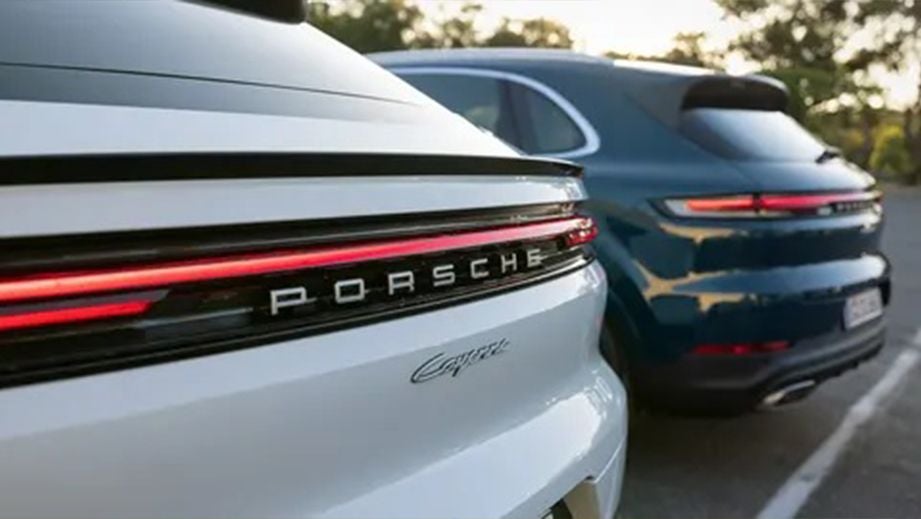 rear view of a Porsche Cayenne Coupe