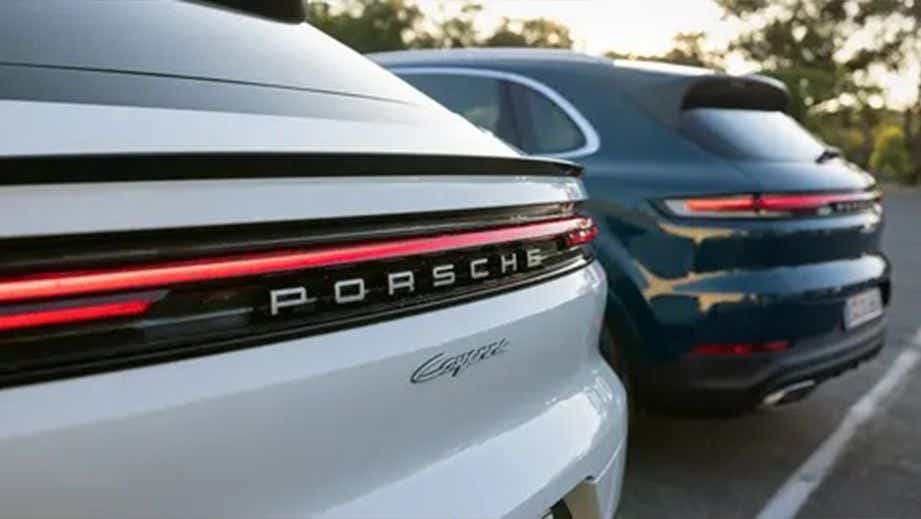 rear view of a Porsche Cayenne Coupe