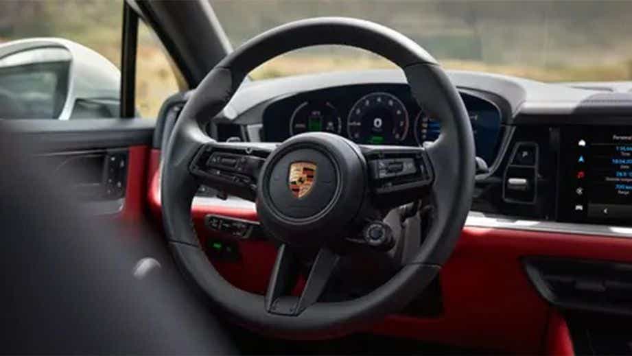 interior dashboard of a Porsche Cayenne Coupe