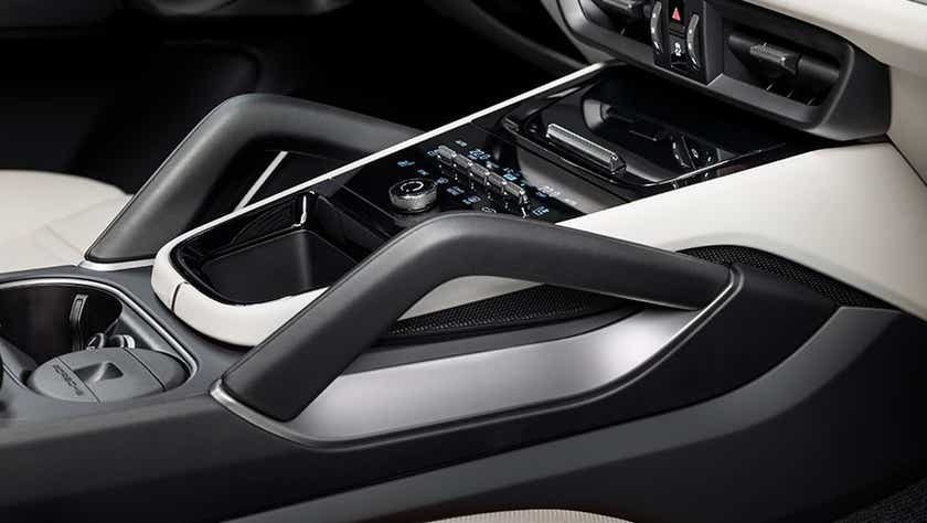 center console interior of a Porsche Cayenne