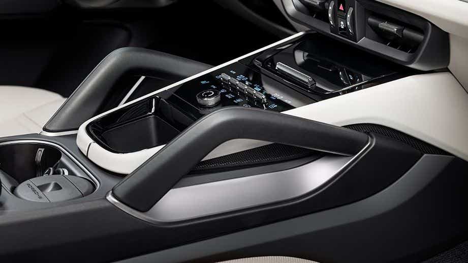 center console interior of a Porsche Cayenne