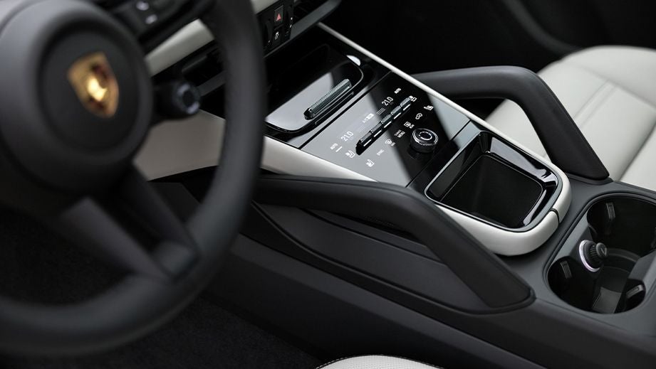 center console and control panel of a Porsche Cayenne