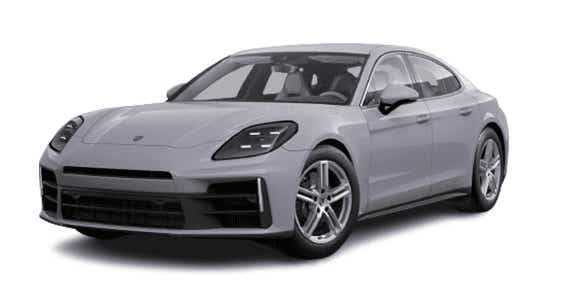 front three-quarter view of a Porsche Panamera