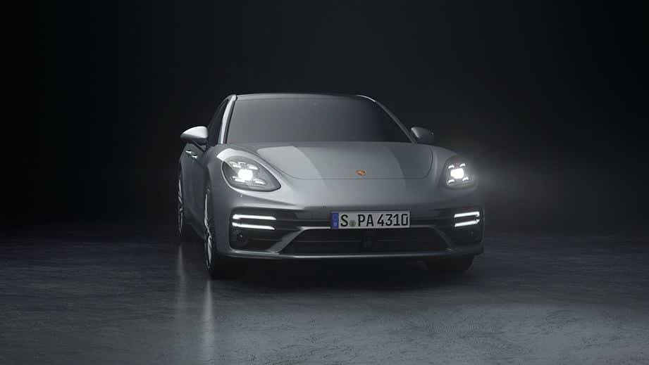 front view of a Porsche Panamera 2021-2023