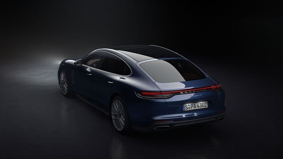 rear three-quarter of a Porsche Panamera 2021-2023