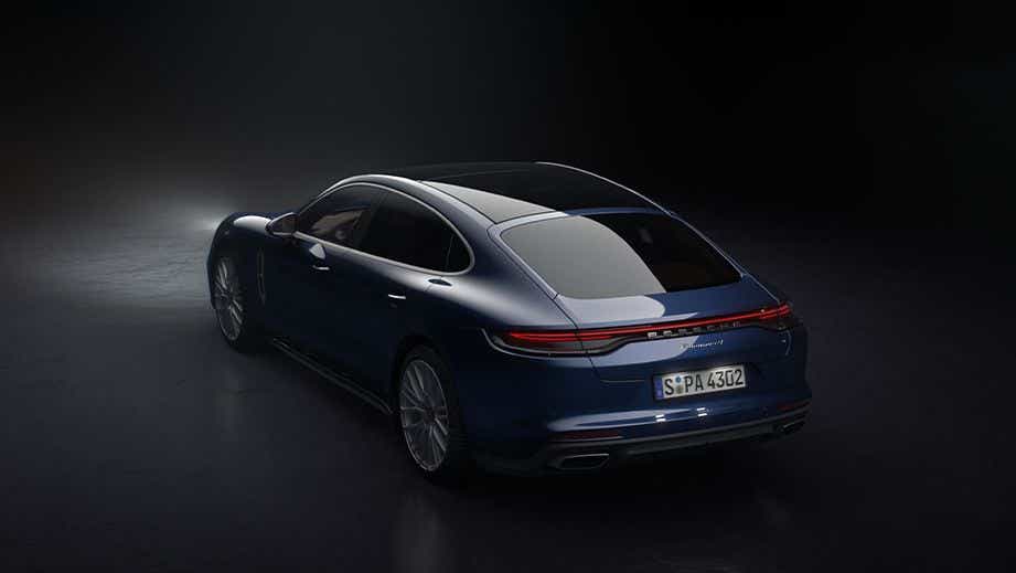 rear three-quarter of a Porsche Panamera 2021-2023