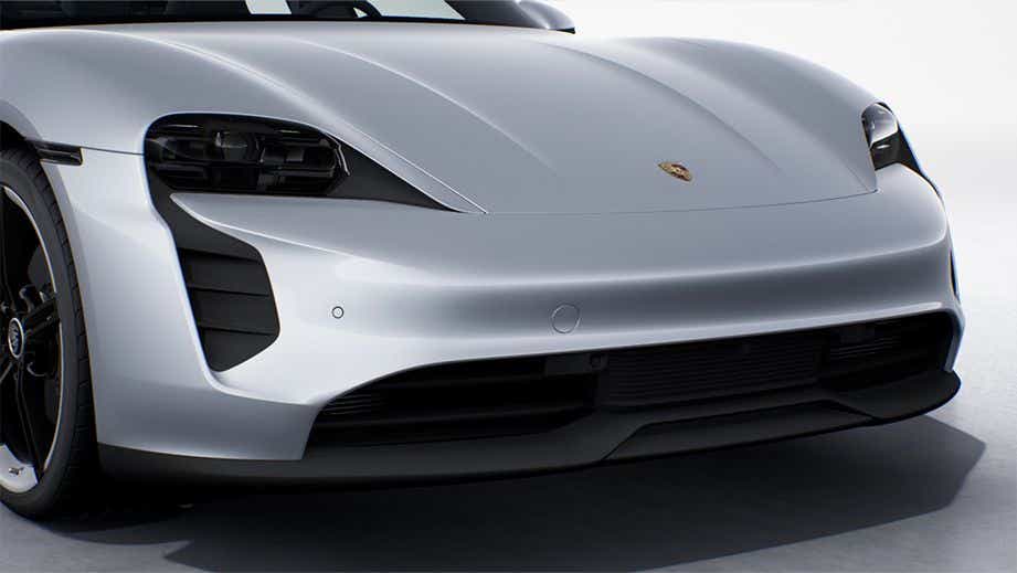 front view of a Porsche Taycan