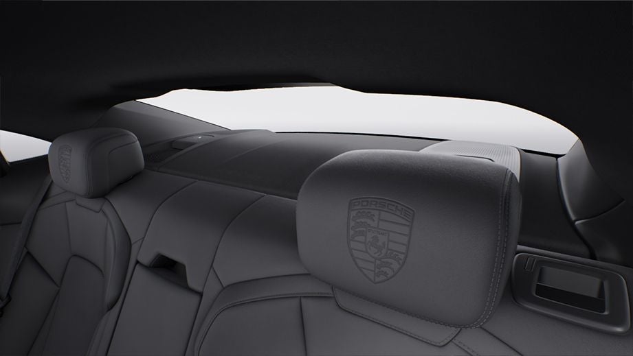rear seat headrests of a Porsche Taycan