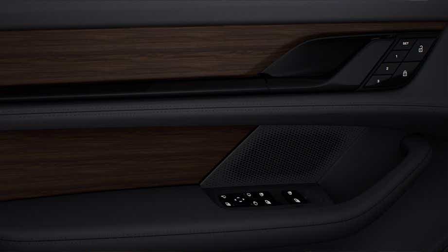 driver-side door panel of a Porsche Taycan