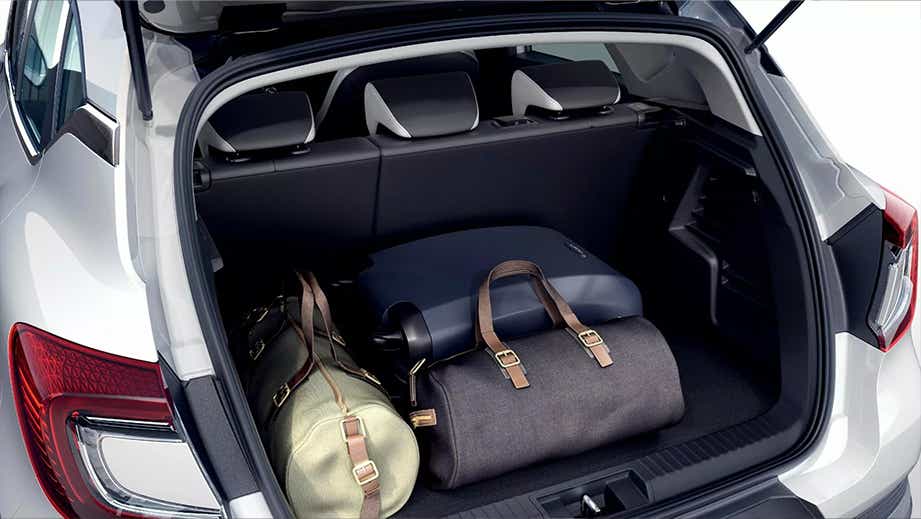 boot space of a Renault Captur