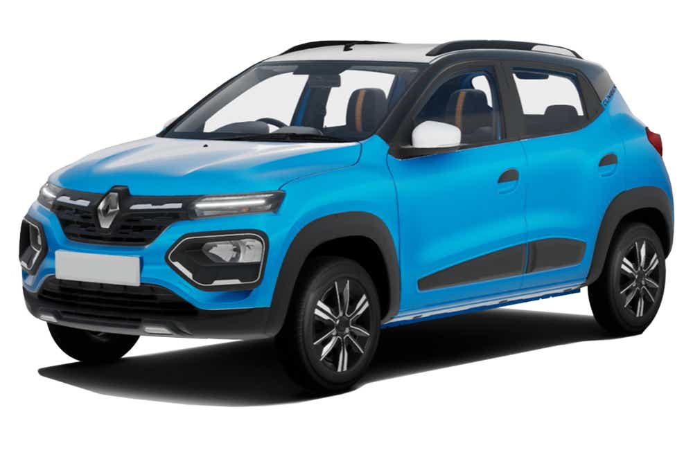 front three-quarter view of a Renault KWID