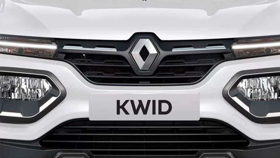 Front grille and headlights of a Renault KWID