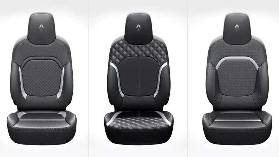 interior seat options of a Renault KWID