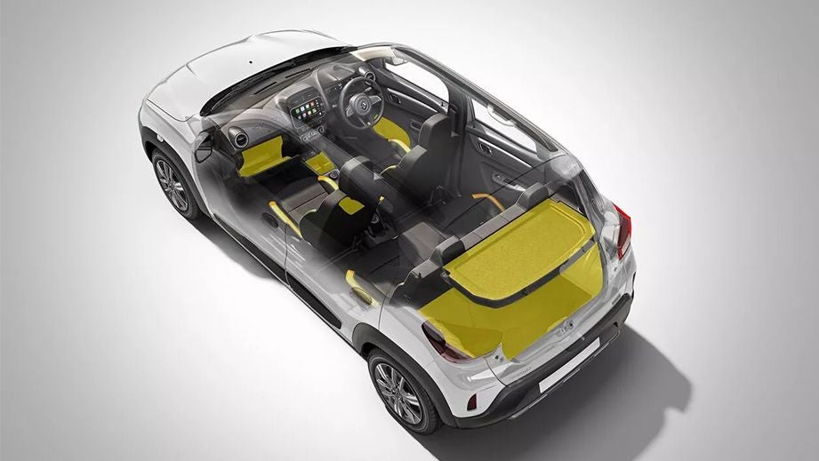 interior and boot area of a Renault KWID