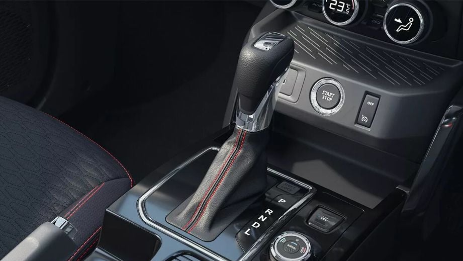 center console and gear selector of a Renault Kiger 2023-2024