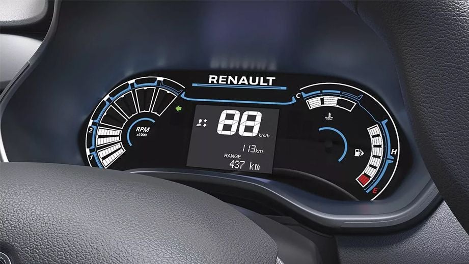 Instrument cluster display of a Renault Triber 2019-2024